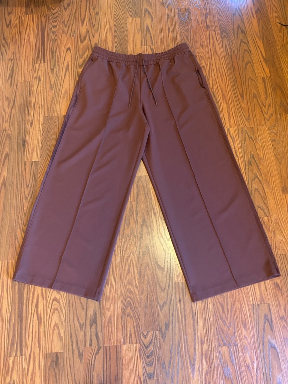 Athleta Wide-Leg drawstring pants.